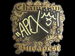 Sticker | apEX (Gold, Champion) | Budapest 2025