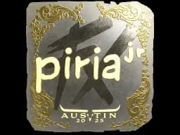 Sticker | piriajr (Gold) | Austin 2025