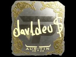 Sticker | dav1deuS (Gold) | Austin 2025