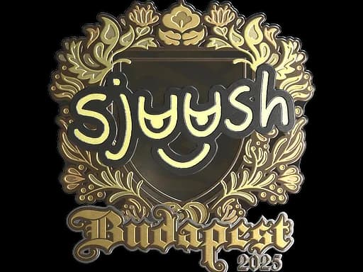 Sticker | sjuush (Gold) | Budapest 2025