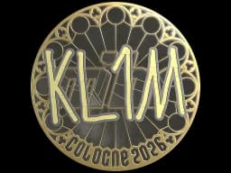 Sticker | kl1m (Gold) | Cologne 2026