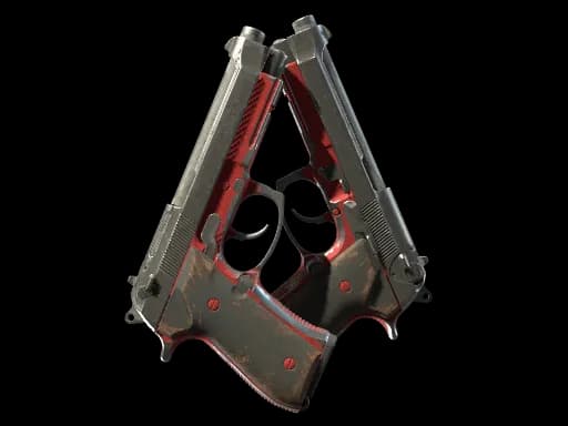 Dual Berettas | Panther (Battle-Scarred)