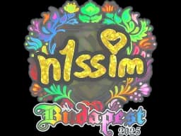 Sticker | n1ssim (Holo) | Budapest 2025