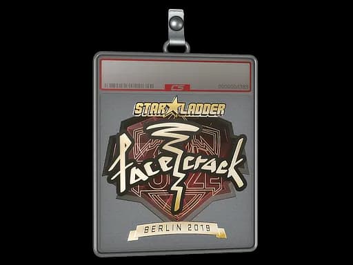 Sticker Slab | facecrack (Gold) | Berlin 2019