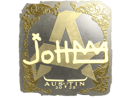 Sticker | jottAAA (Gold) | Austin 2025