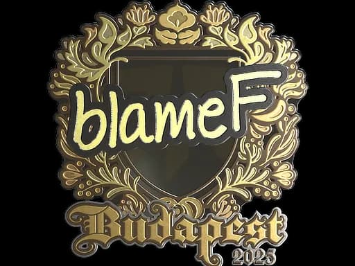 Sticker | blameF (Gold) | Budapest 2025