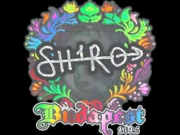 Sticker | sh1ro (Holo) | Budapest 2025
