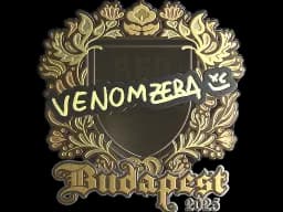 Sticker | venomzera (Gold) | Budapest 2025