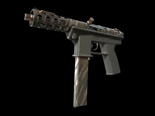 Tec-9 | Tiger Stencil (Well-Worn)