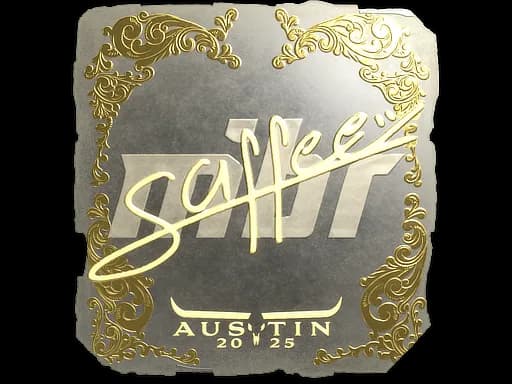 Sticker | saffee (Gold) | Austin 2025