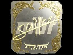 Sticker | saffee (Gold) | Austin 2025
