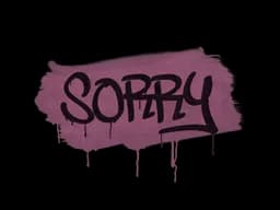 Sealed Graffiti | Sorry (Princess Pink)
