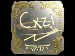 Sticker | Cxzi (Gold) | Austin 2025