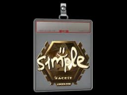 Sticker Slab | s1mple (Gold) | London 2018