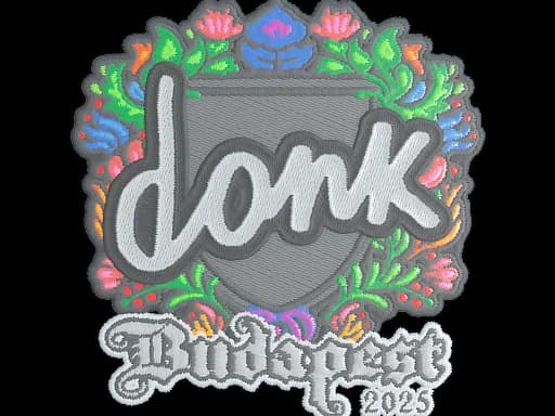 Sticker | donk (Embroidered) | Budapest 2025