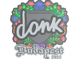 Sticker | donk (Embroidered) | Budapest 2025