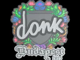 Sticker | donk (Embroidered) | Budapest 2025