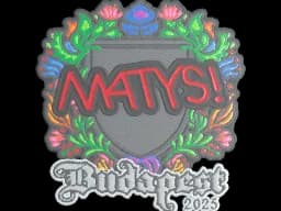 Sticker | MATYS (Embroidered) | Budapest 2025