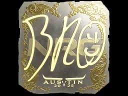 Sticker | br0 (Gold) | Austin 2025