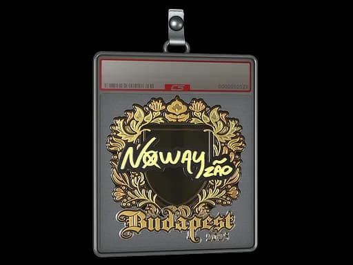 Sticker Slab | noway (Gold) | Budapest 2025