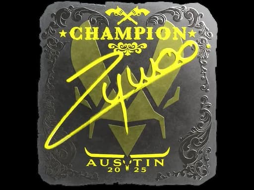 Sticker | ZywOo (Foil, Champion) | Austin 2025
