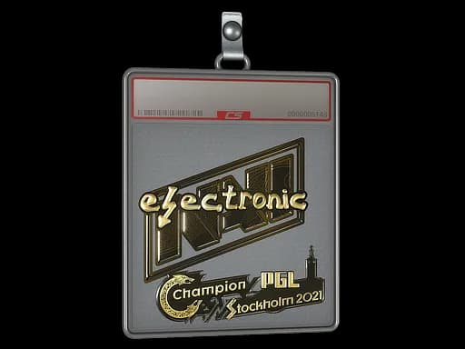 Sticker Slab | electroNic (Gold) | Stockholm 2021