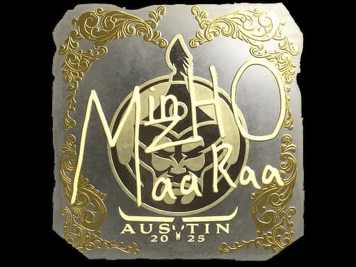 Sticker | mzinho (Gold) | Austin 2025