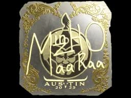 Sticker | mzinho (Gold) | Austin 2025