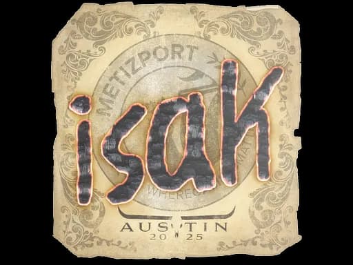 Sticker | isak | Austin 2025