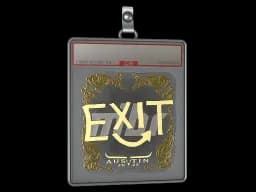 Sticker Slab | exit (Gold) | Austin 2025