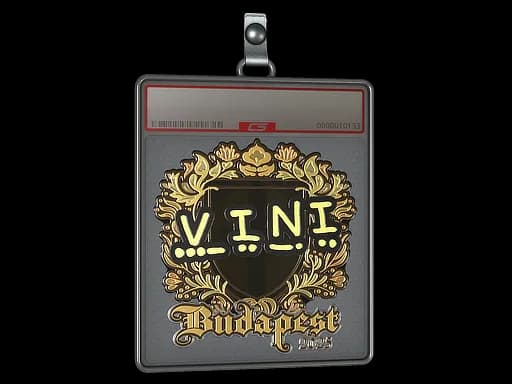 Sticker Slab | VINI (Gold) | Budapest 2025
