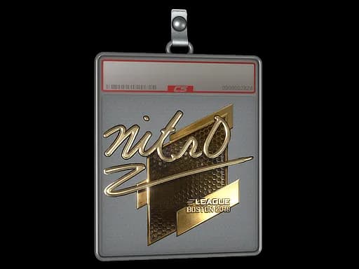 Sticker Slab | nitr0 (Gold) | Boston 2018