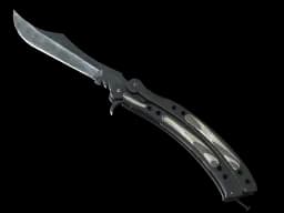 ★ StatTrak™ Butterfly Knife | Black Laminate (Minimal Wear)