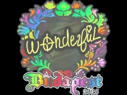 Sticker | w0nderful (Holo) | Budapest 2025