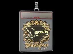 Sticker Slab | decenty (Gold) | Budapest 2025