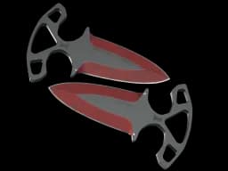 ★ Shadow Daggers | Crimson Web (Well-Worn)