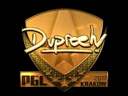 Sticker | dupreeh (Gold) | Krakow 2017