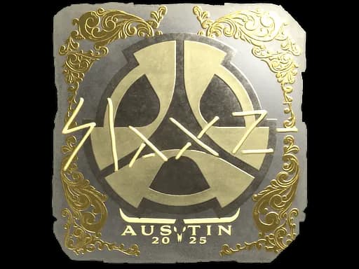 Sticker | slaxz- (Gold) | Austin 2025