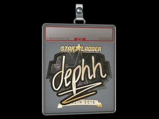 Sticker Slab | dephh (Gold) | Berlin 2019