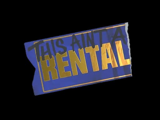 Sticker | Ain't A Rental (Foil)