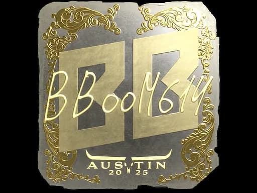 Sticker | Boombl4 (Gold) | Austin 2025