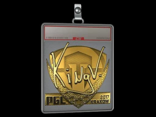 Sticker Slab | kNgV- (Gold) | Krakow 2017