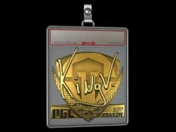 Sticker Slab | kNgV- (Gold) | Krakow 2017