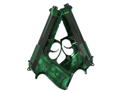 Dual Berettas | Polished Malachite (Factory New)