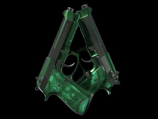 Dual Berettas | Polished Malachite (Factory New)