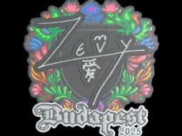 Sticker | zevy (Embroidered) | Budapest 2025