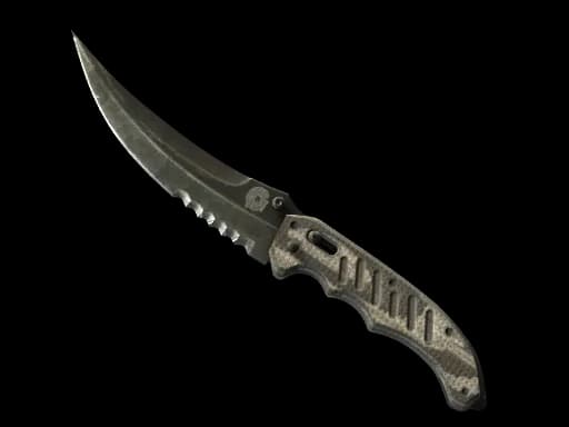 ★ StatTrak™ Flip Knife | Black Laminate (Battle-Scarred)
