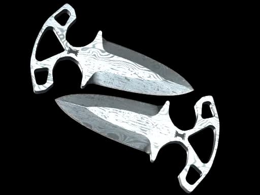 ★ StatTrak™ Shadow Daggers | Damascus Steel (Well-Worn)