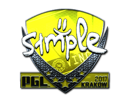 Sticker | s1mple (Foil) | Krakow 2017