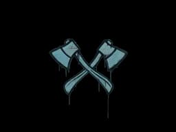 Sealed Graffiti | X-Axes (Wire Blue)